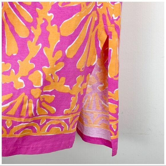 Barbara Gerwit Preppy Pink/Orange Cotton Tunic Cover-Up XS NWT - Picture 9 of 14